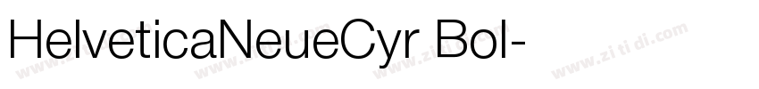 HelveticaNeueCyr Bol字体转换